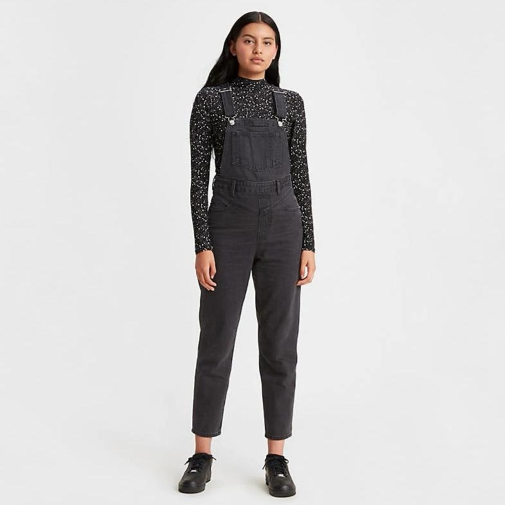 Levi's Charcoal Denim Overalls